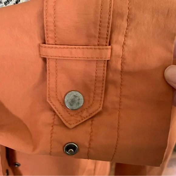 Eileen Fisher Orange Spring Coat - Picture 12 of 13